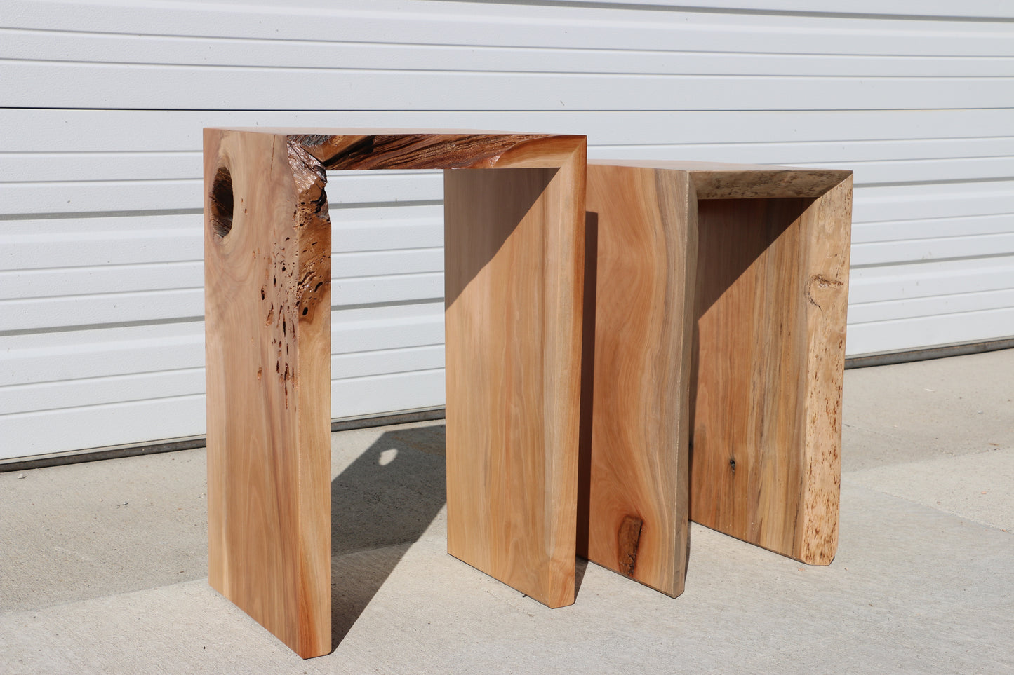 Nesting Waterfall End Tables